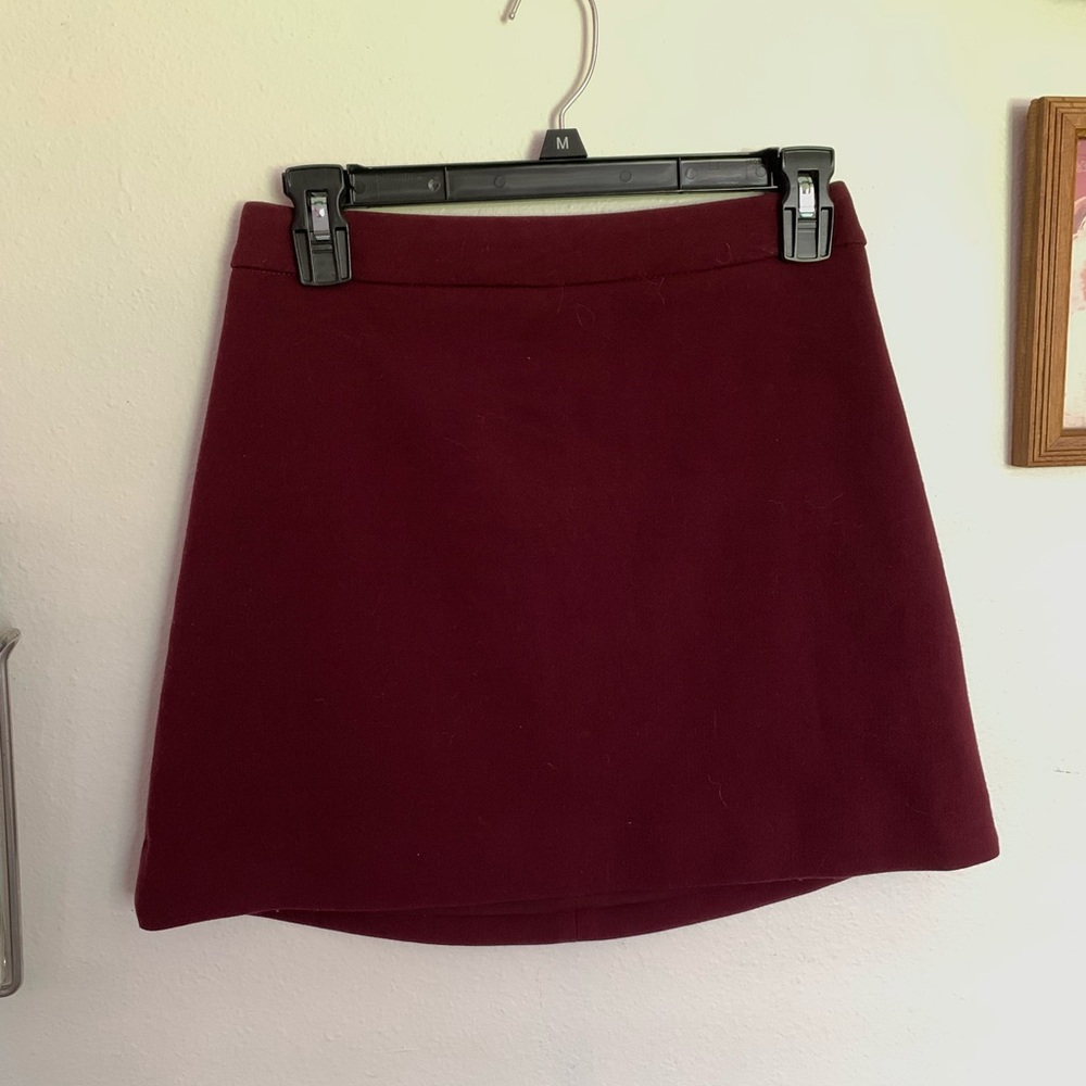Maroon express skirt size 0